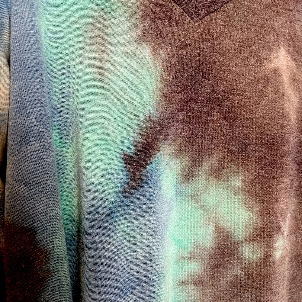 Sew In Love tie dye v-neck long sleeve soft women’s shirt